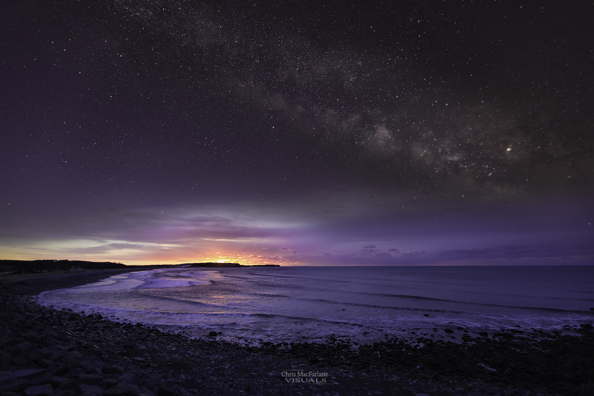 Lawrencetown Beach - Milky Way Sunrise
